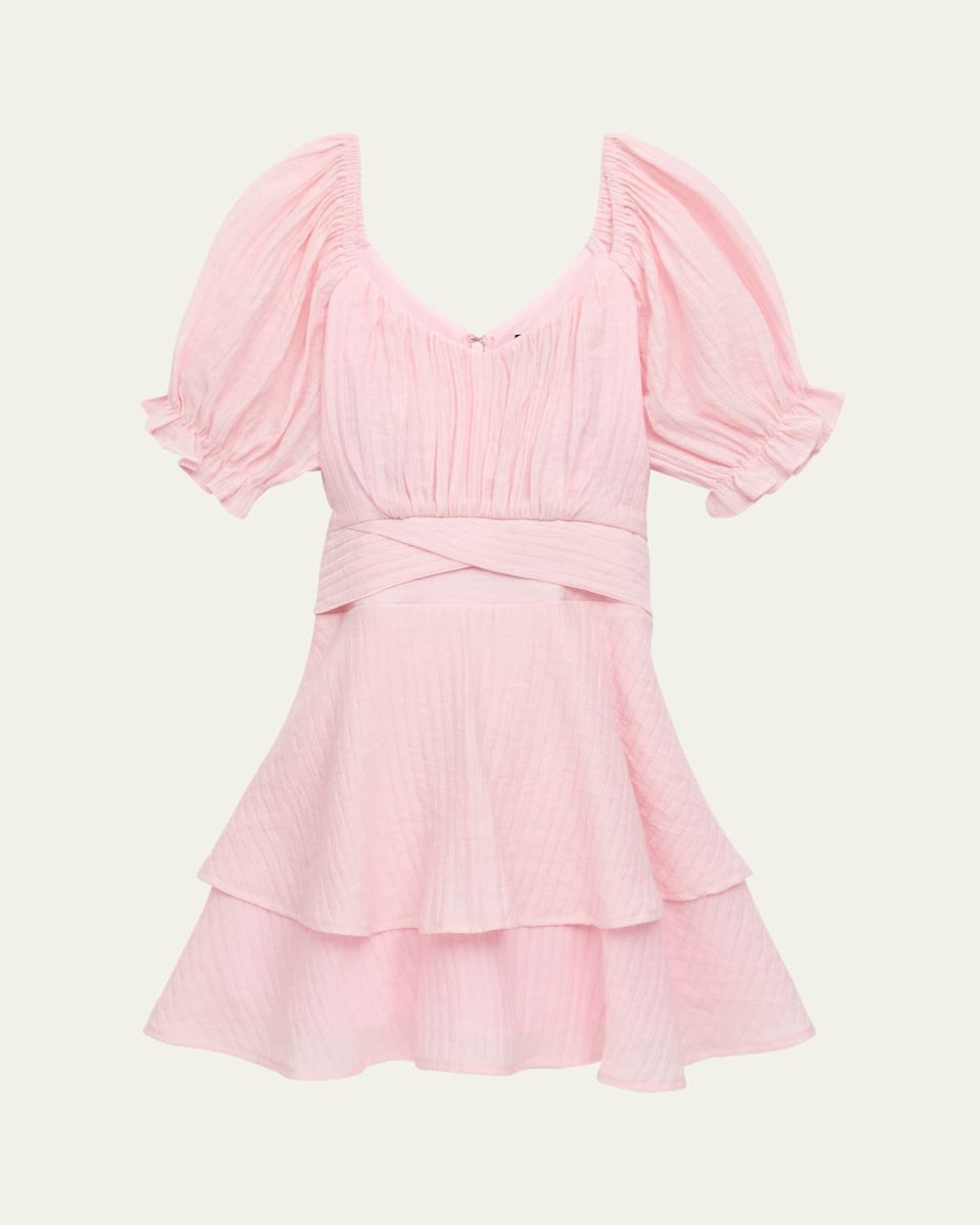 Girl's Delilah Self Tie Tween Dress, Size S-X